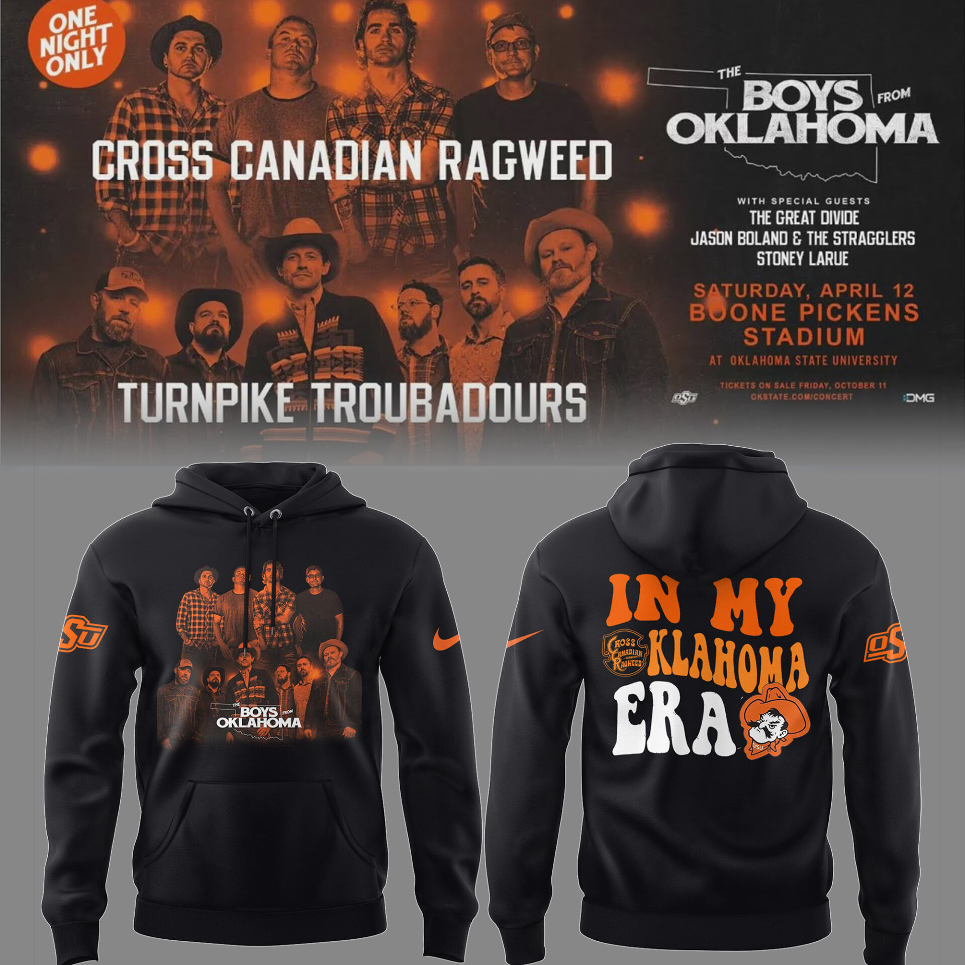 Ccr The Boys From Oklahoma Hoodie