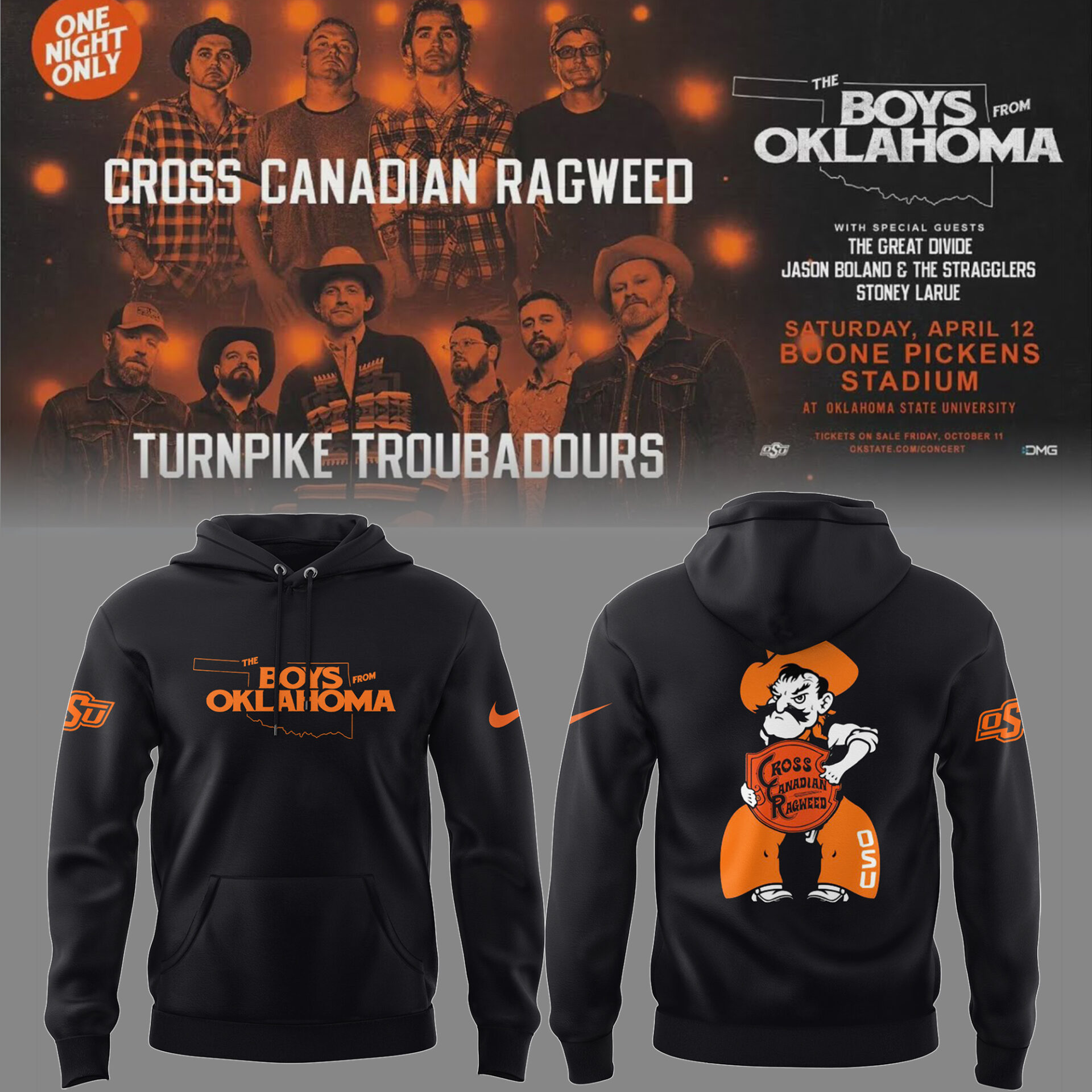 Ccr The Boys From Oklahoma Hoodie
