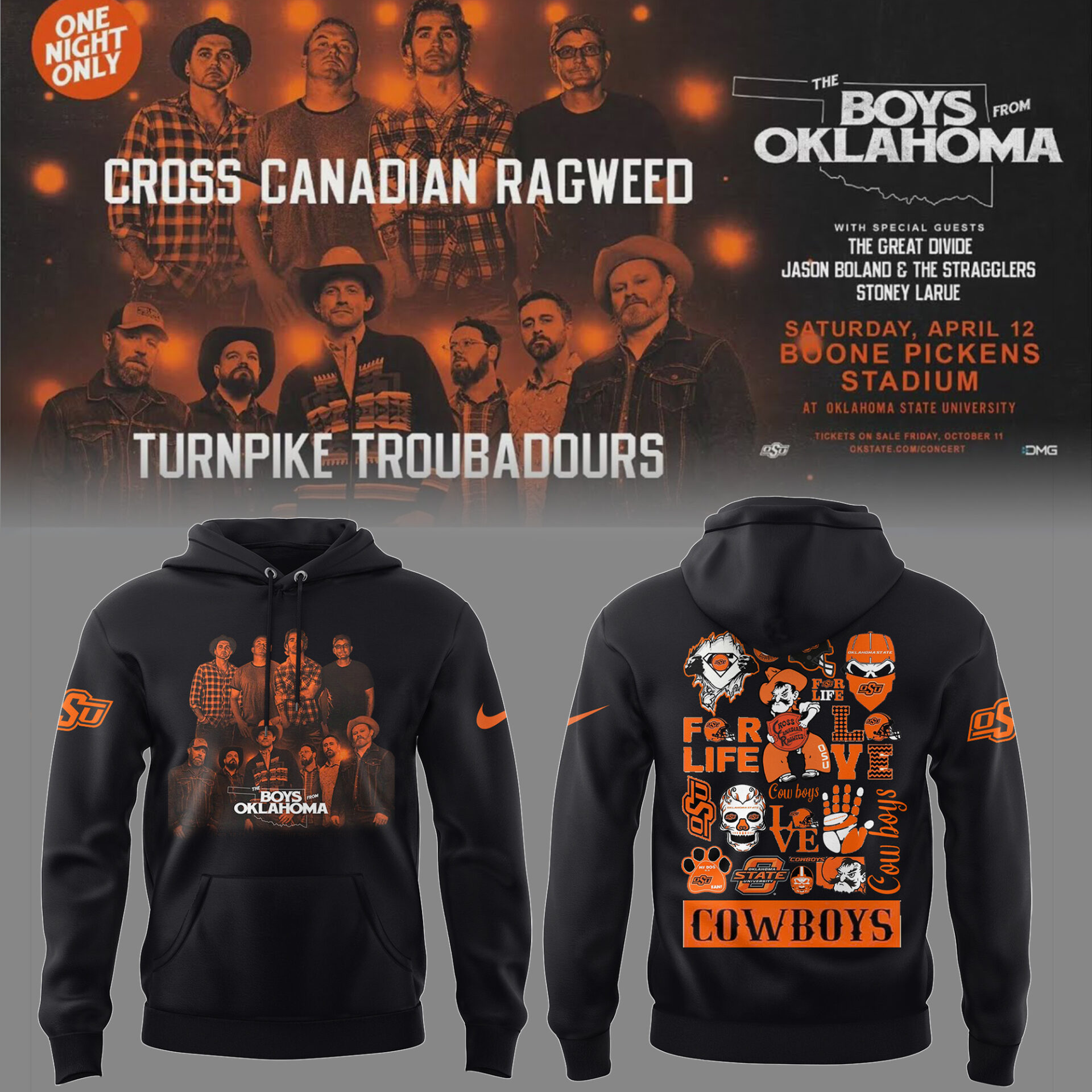 Ccr The Boys From Oklahoma Hoodie Unique