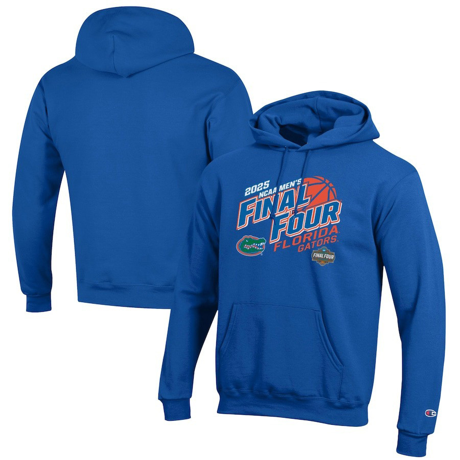Champion Royal Florida Gators 2025 NCAA Men's Basketball Madness Final Four Hoodie Dad Gifts
