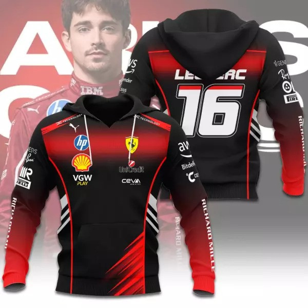 Charles Leclerc 3D Hoodie F1
