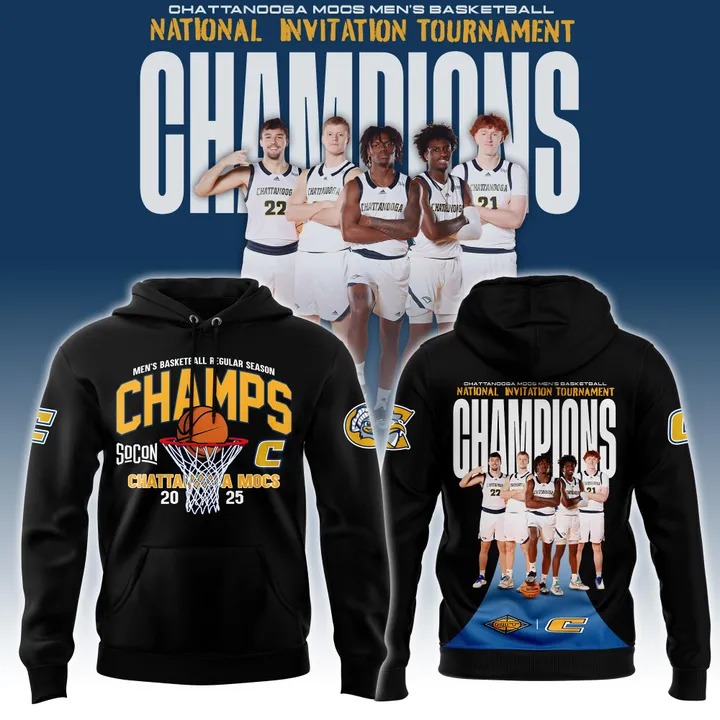 Chattanooga Basketball X 2025 Nit Champions Hoodie Best Gifts For Basketball Players