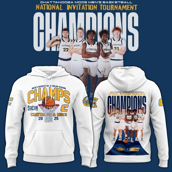 Chattanooga Basketball X 2025 Nit Champions Hoodie Gifts For Young Basketball Players