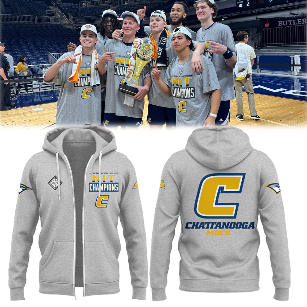 Chattanooga Basketball X 2025 Nit Champions Zip Hoodie Gifts For Young Basketball Players