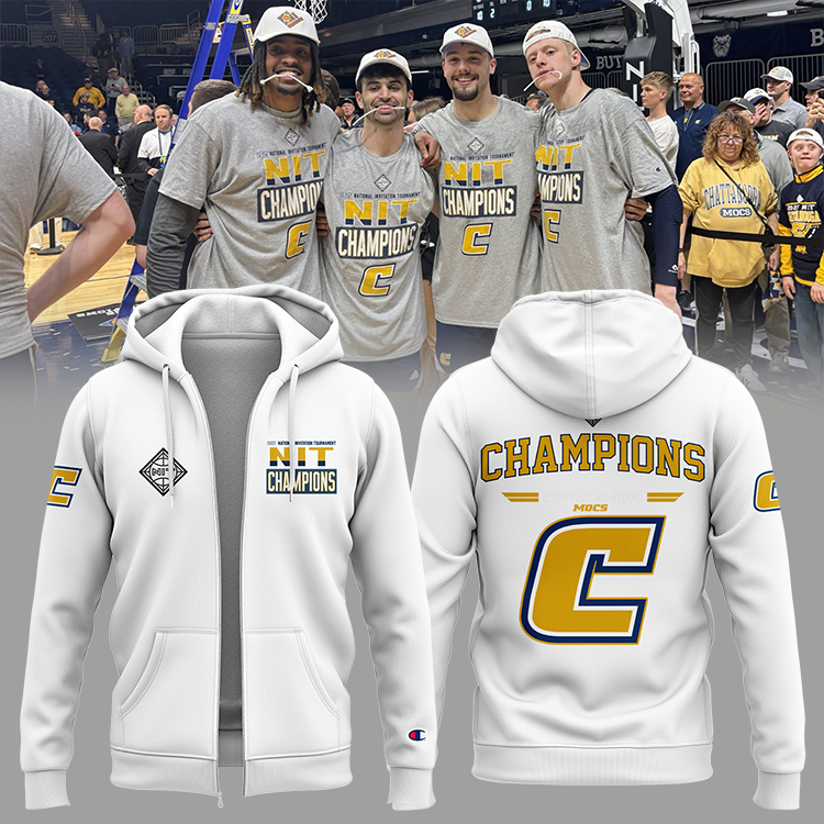 Chattanooga Basketball X 2025 Nit Champions Zip Hoodie