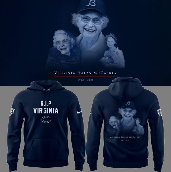 Chicago Bears NFL 2025 Nike Limited 'R.I.P Virginia Halas McCaskey' Hoodie
