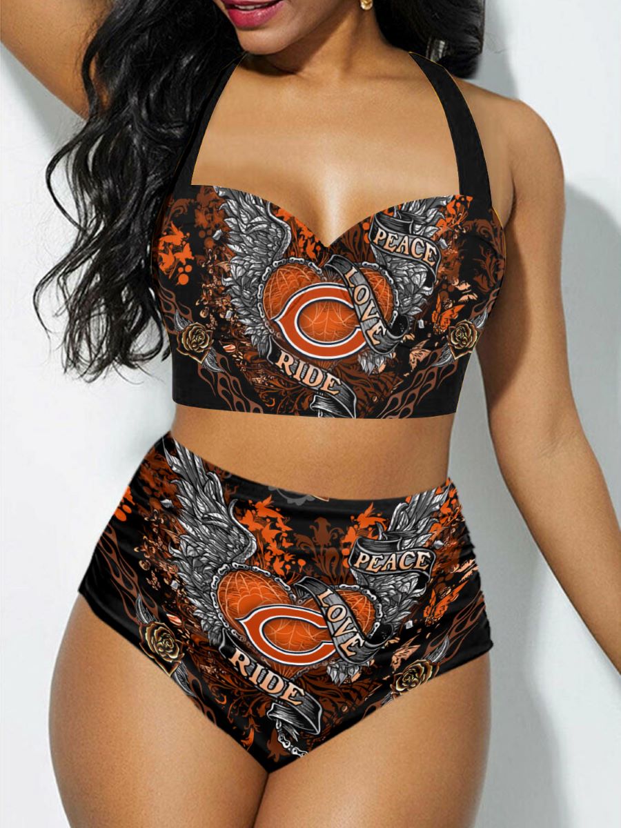 Chicago Bears Sexy Print Bikini Swimsuit St5583