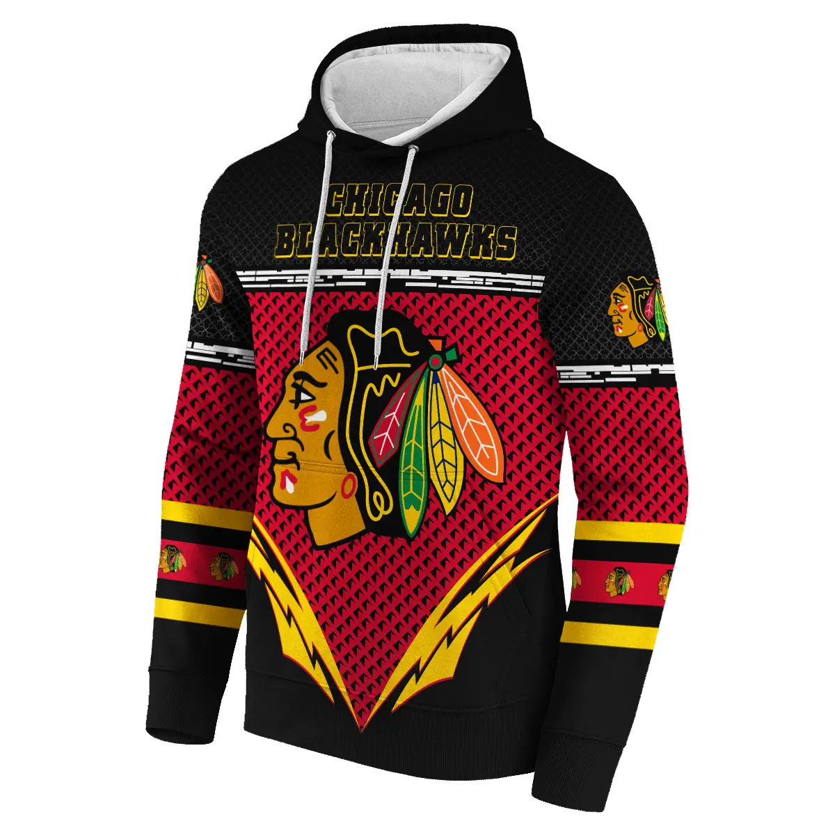 Chicago Blackhawks National Hockey League All Over Print Hoodie Style 89456