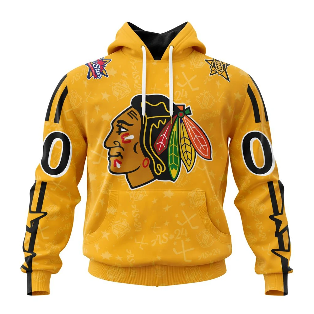 Chicago Blackhawks Special All-Star Game Design All Over Print Hoodie Style 64120