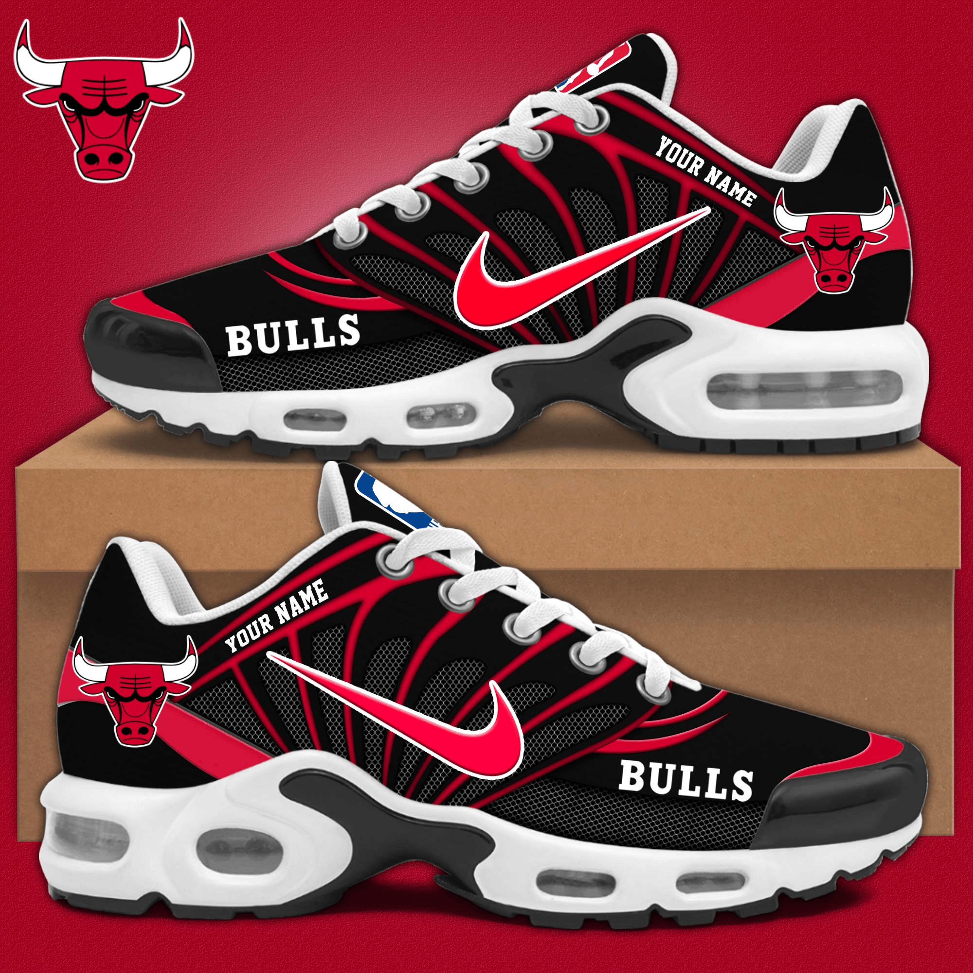 Chicago Bulls Air Max Plus Shoes Sneakers For Men And Women