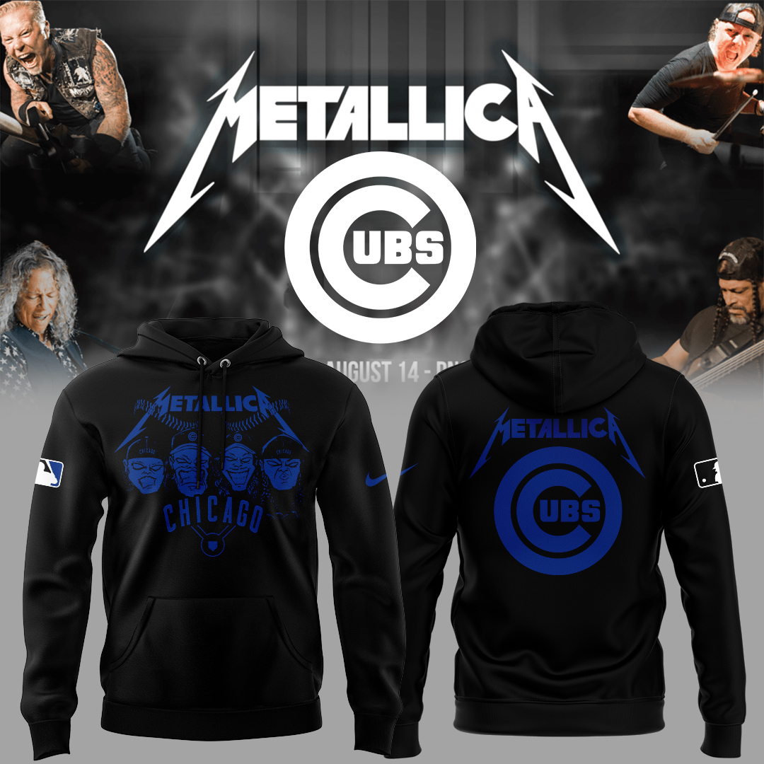 Chicago Cubs Baseball Metallica Night Hoodie Baseball