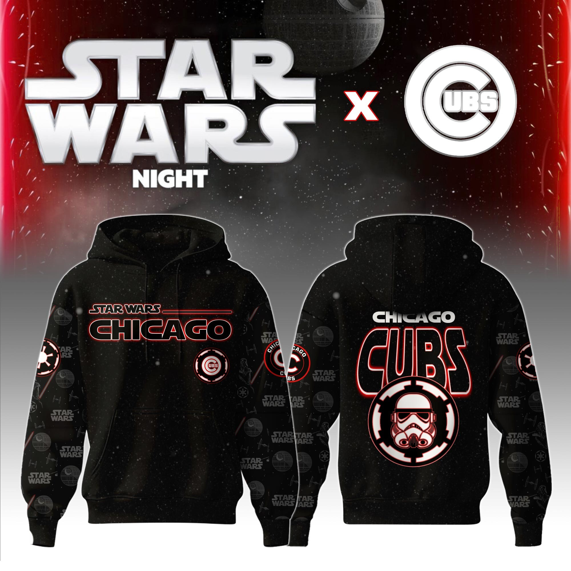Chicago Cubs MLB x Star War Night Special Edition Hoodie 2025 Best