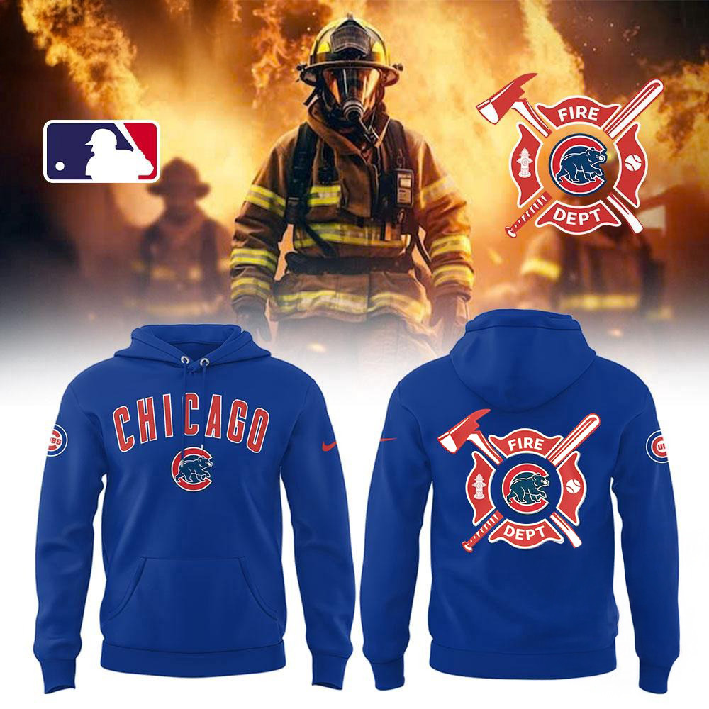 Chicago Cubs x Firefighter Appreciation Night 2025 Hoodie