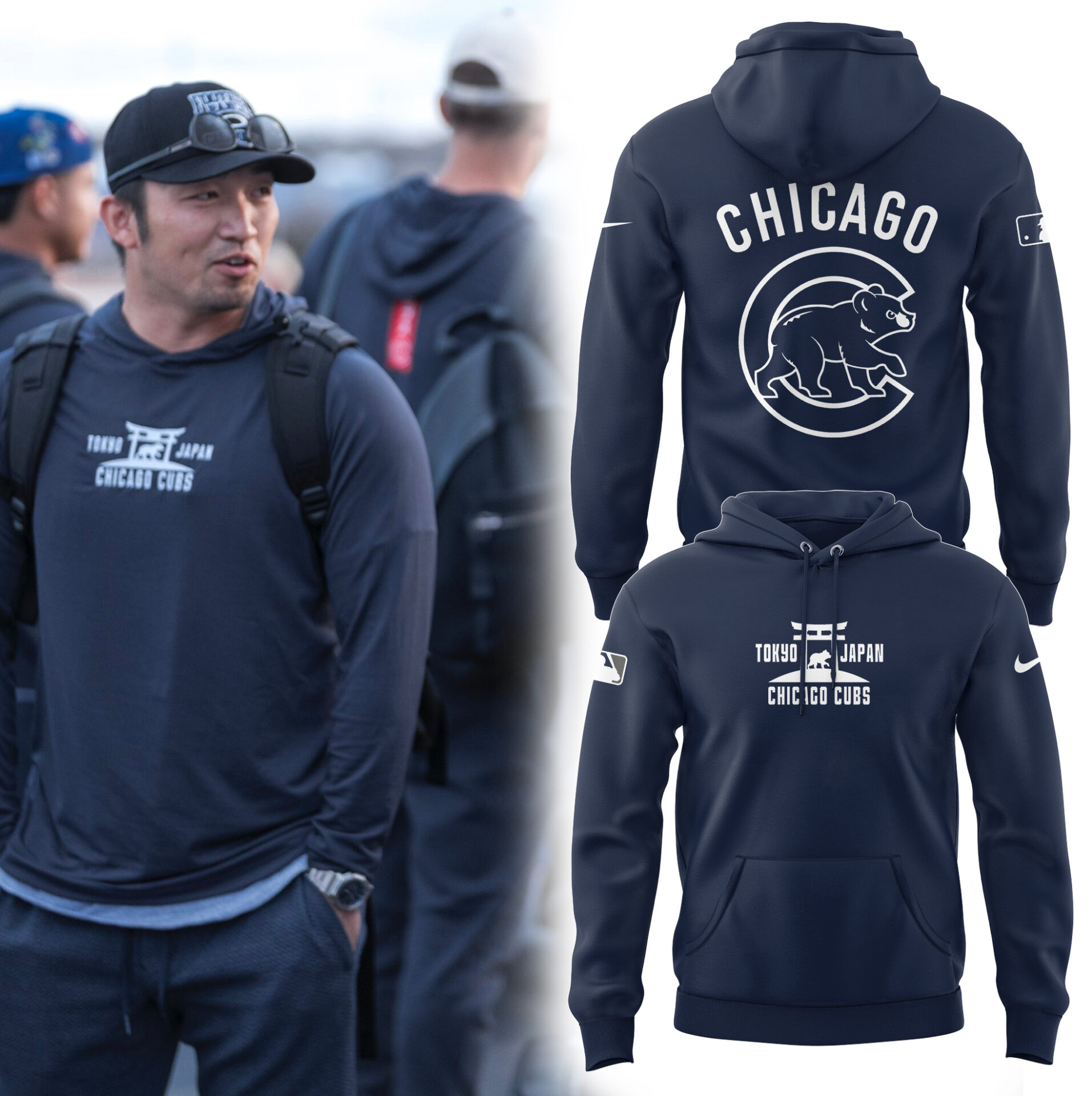 Chicago Cubs x Tokyo Series Hoodie Gift For Baseball Lover