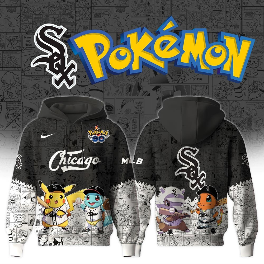 Chicago White Sox X Pok mon Go Hoodie MLB Merch Cute
