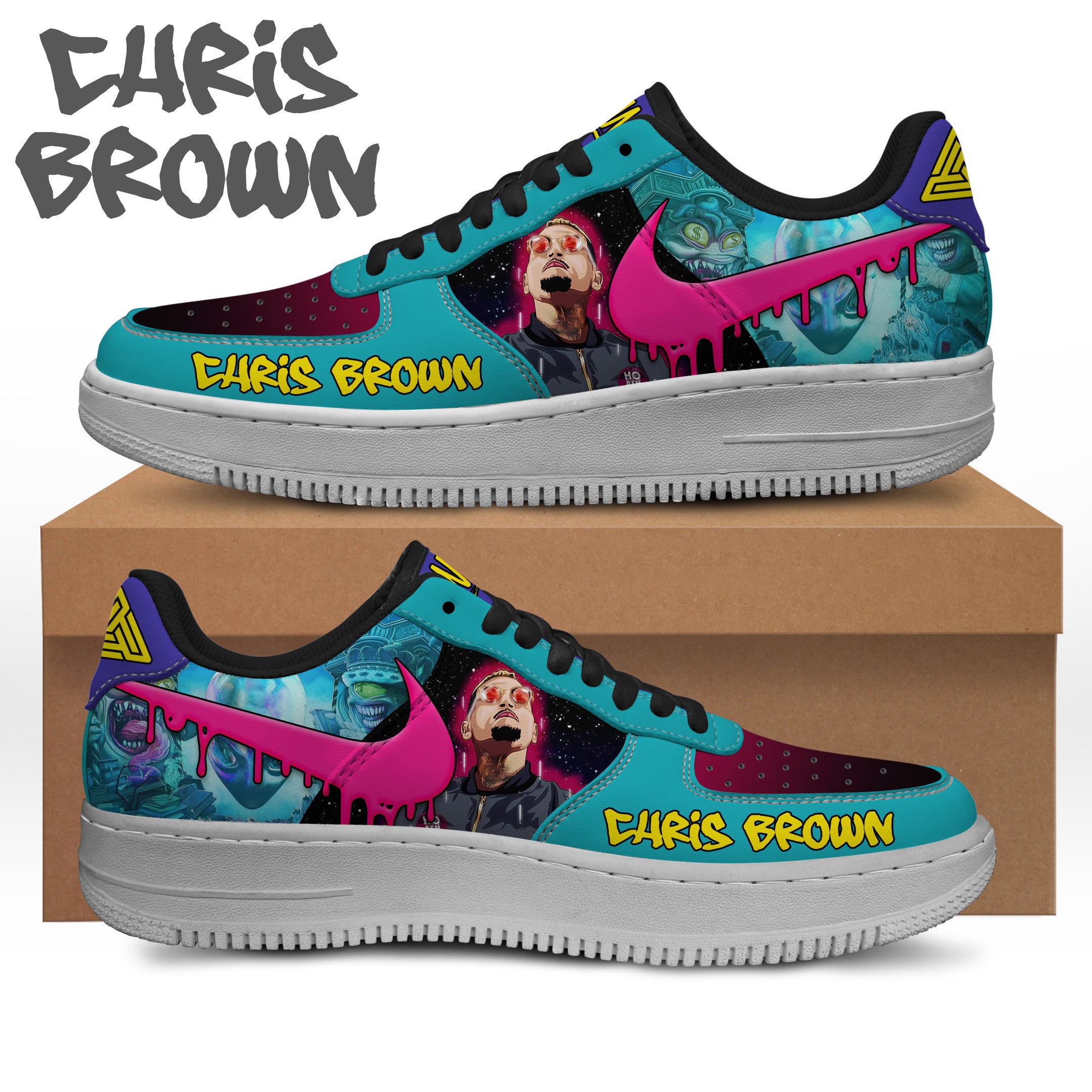 Chris Brown Air Low-Top Sneakers Shoes For Men And Women
