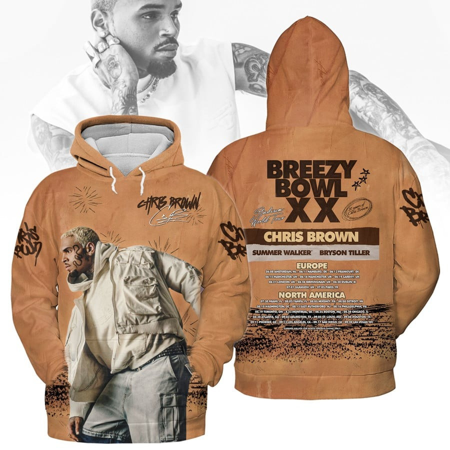 Chris Brown Breezy Bowl XX Tour Hoodie