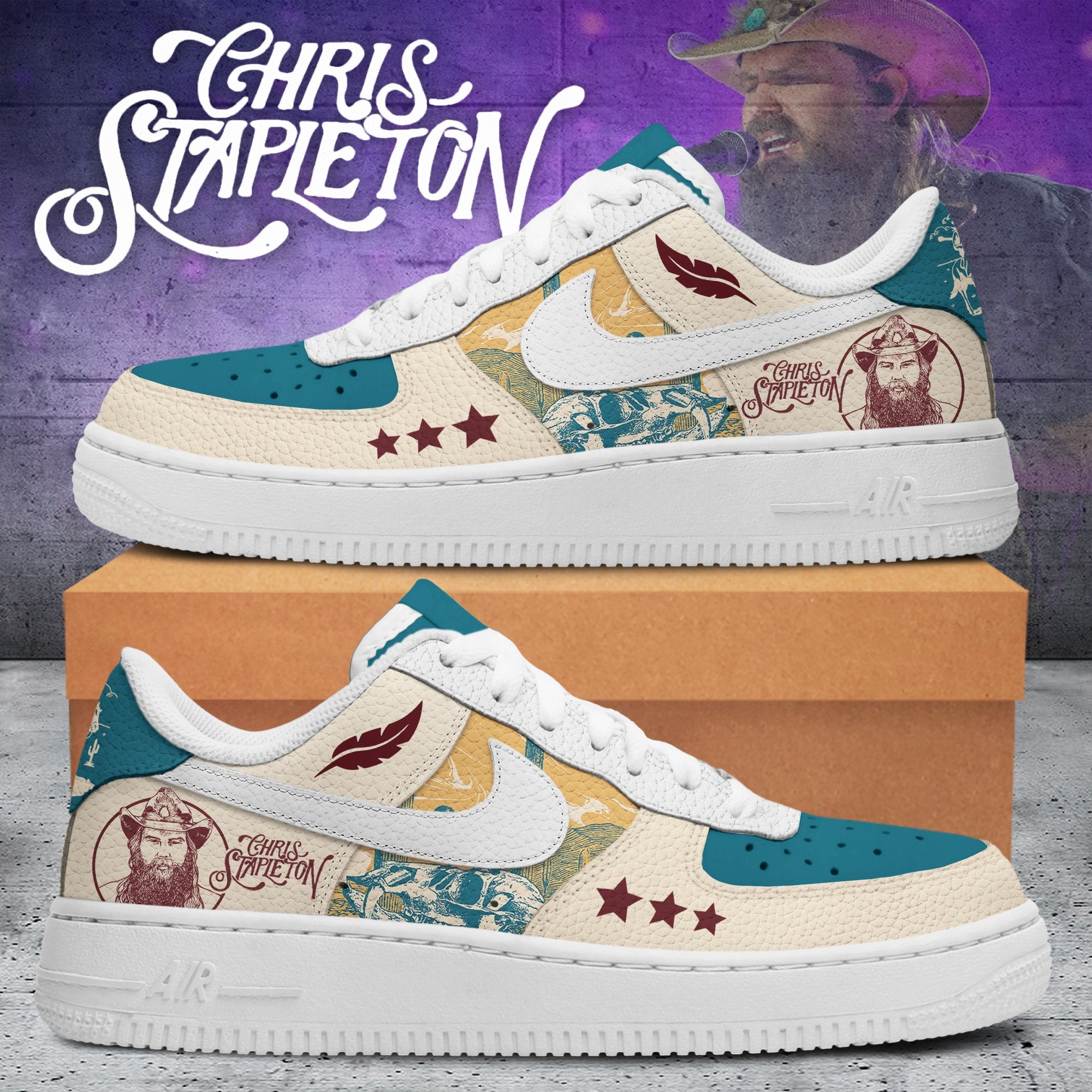 Chris Stapleton Air Low-Top Sneakers Shoes For Men And Women
