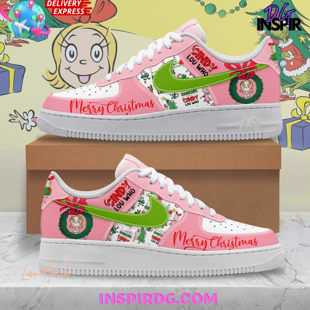 Cindy Lou Who Merry Christmas Limited Edition Air Force 1