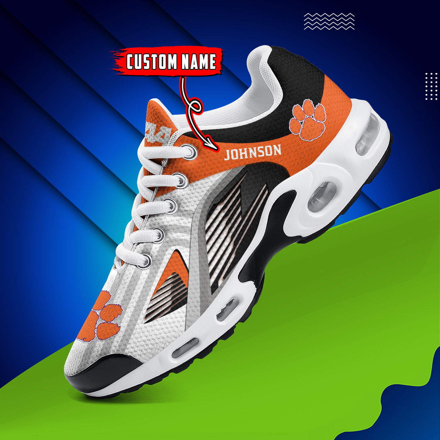Clemson Tigers Air Max Plus Shoes Sneakers For Men And Women