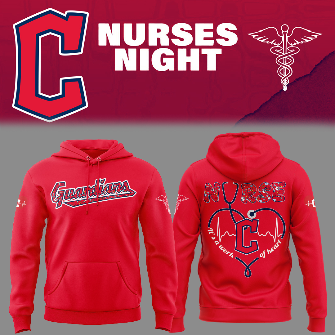 Cleveland Baseball Nurses Night Red Hoodie Baseball