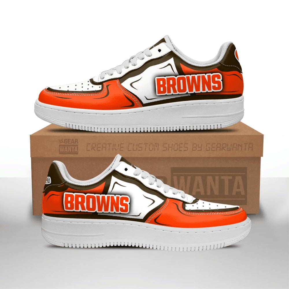 Cleveland Browns NFL Air Low-Top Sneakers Shoes For Men And Women