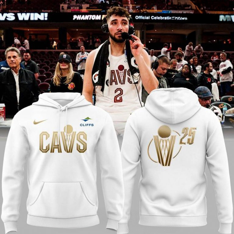 Cleveland Cavaliers New 2025 White Hoodie Gift Ideas For Basketball Lovers
