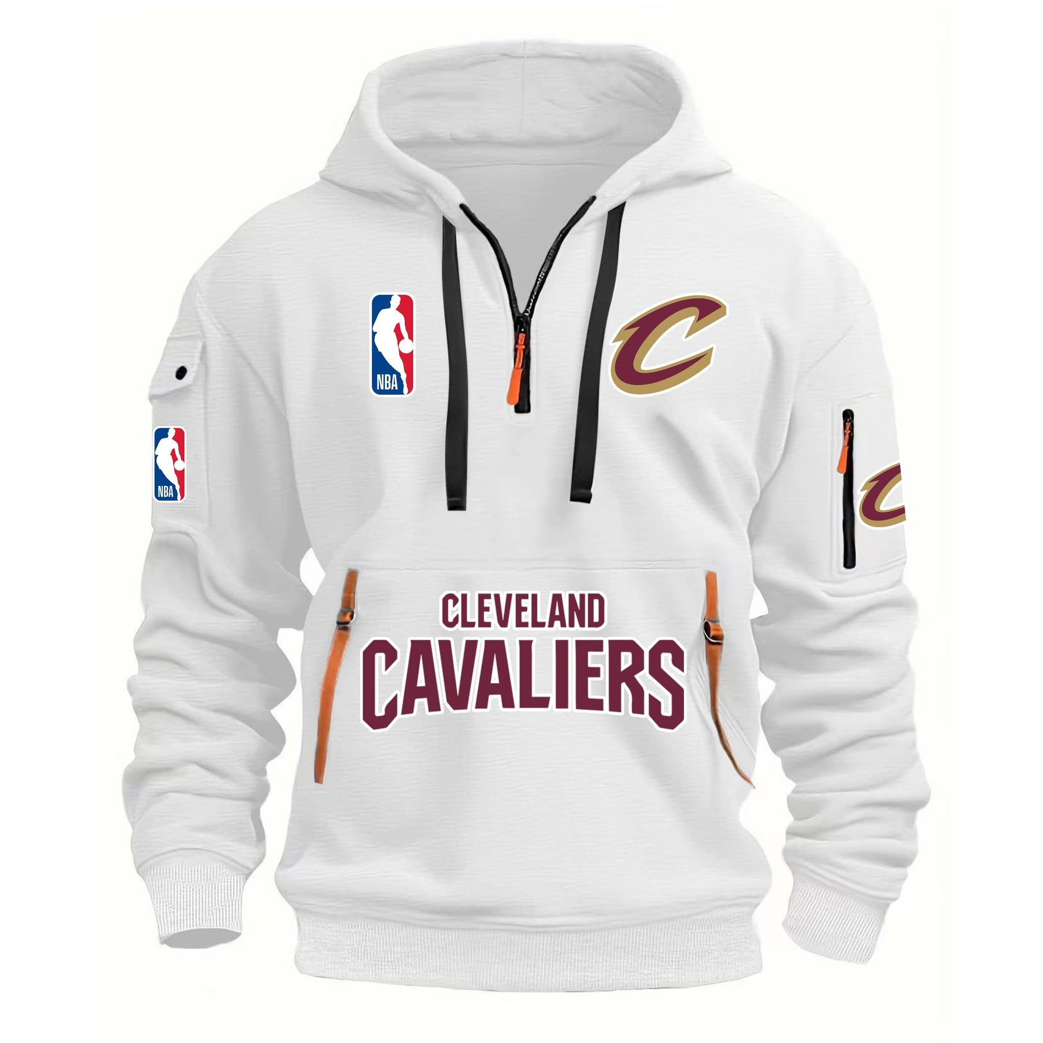 Cleveland Cavaliers Quarter Zip Hoodie For Basketball Fans