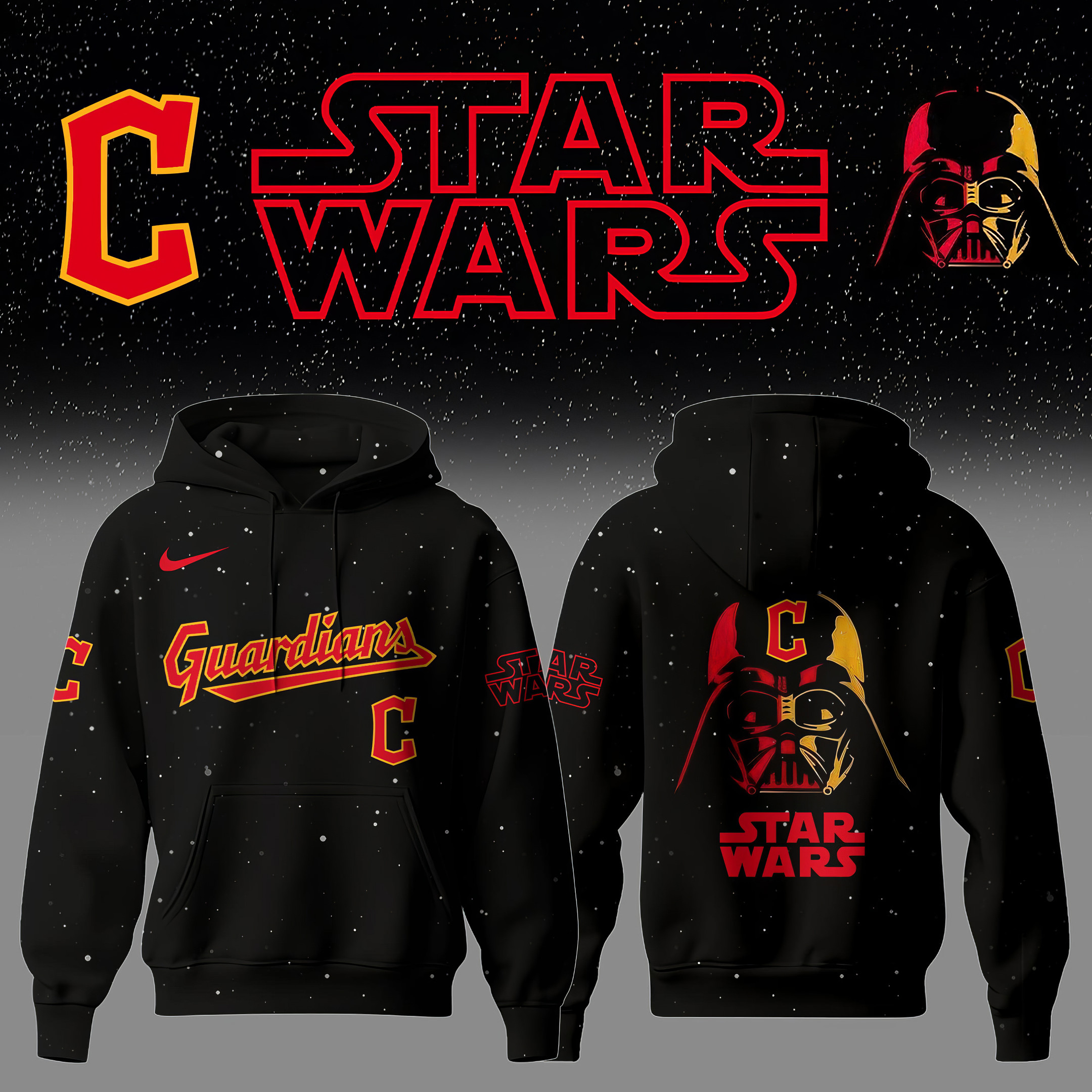 Cleveland Guardians x Star Wars Night Hoodie