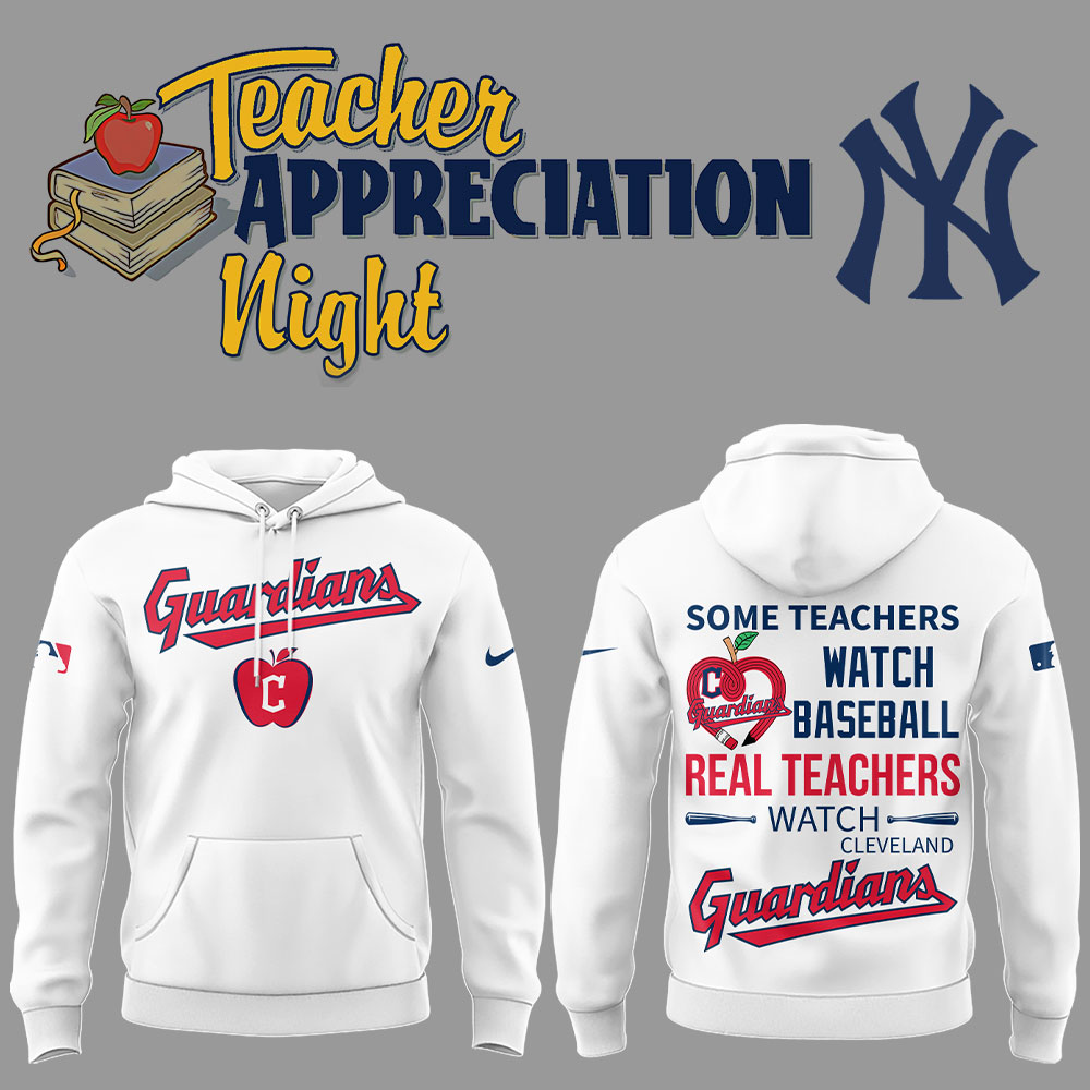 Cleveland Guardians x Teacher Appreciation Night Hoodie Baseball Fan Presents