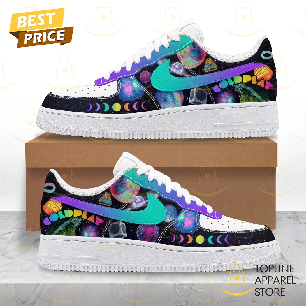 Coldplay Rock Band Design Air Force 1