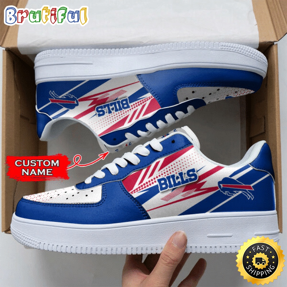 Custom NFL Buffalo Bills Air Force 1 Shoes Sports Sneaker For Fans