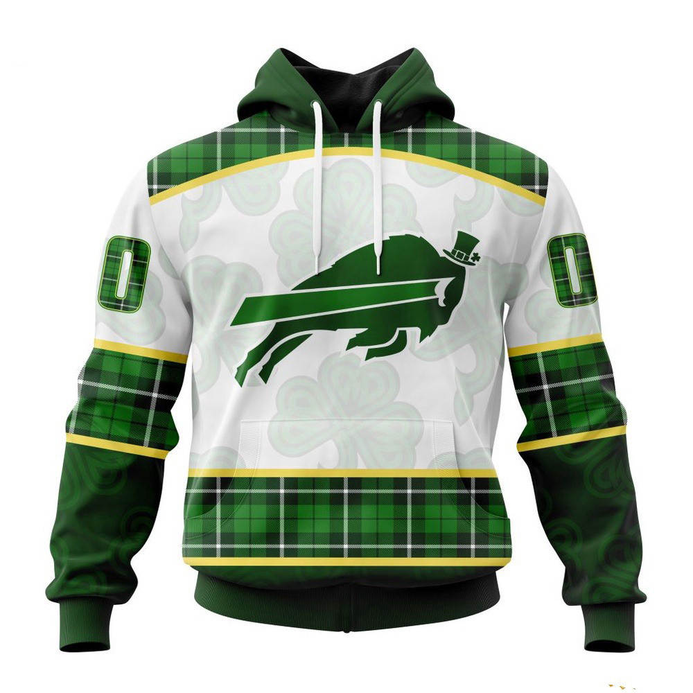 Custom NFL Buffalo Bills St Patricks Day Hoodie Football