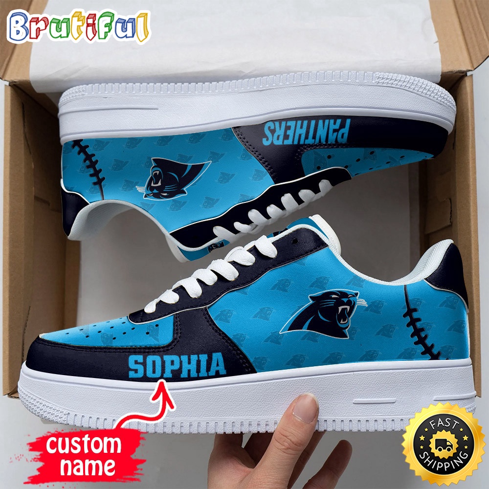 Custom NFL Carolina Panthers Air Force 1 Shoes Fashionable Air Force 1