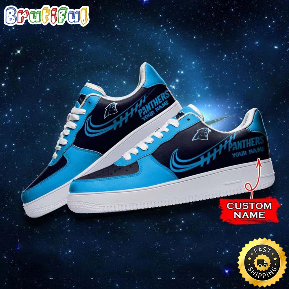 Custom NFL Carolina Panthers Air Force 1 Shoes Sneaker Football Shoes For Sport Fans