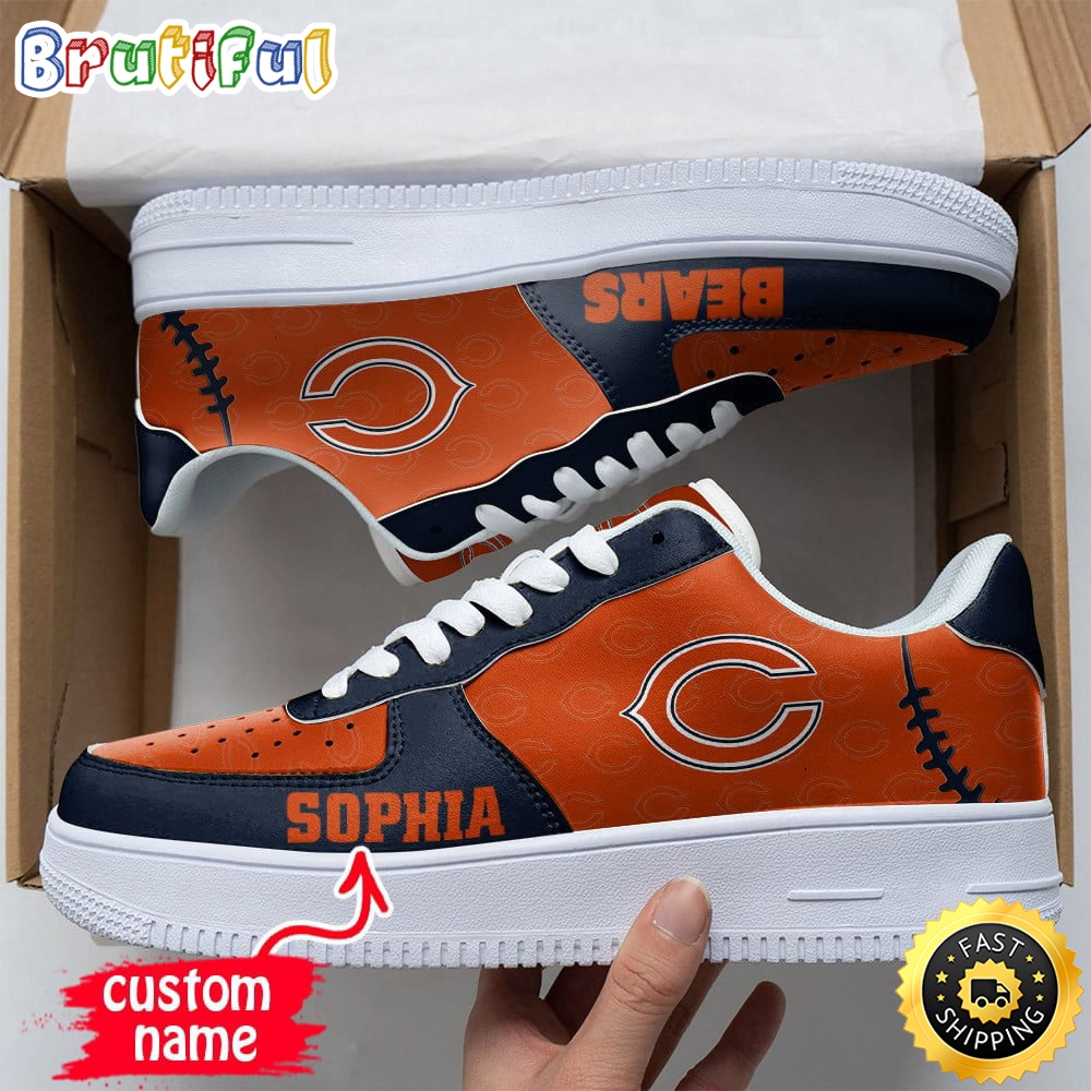 Custom NFL Chicago Bears Air Force 1 Shoes Fashionable Air Force 1