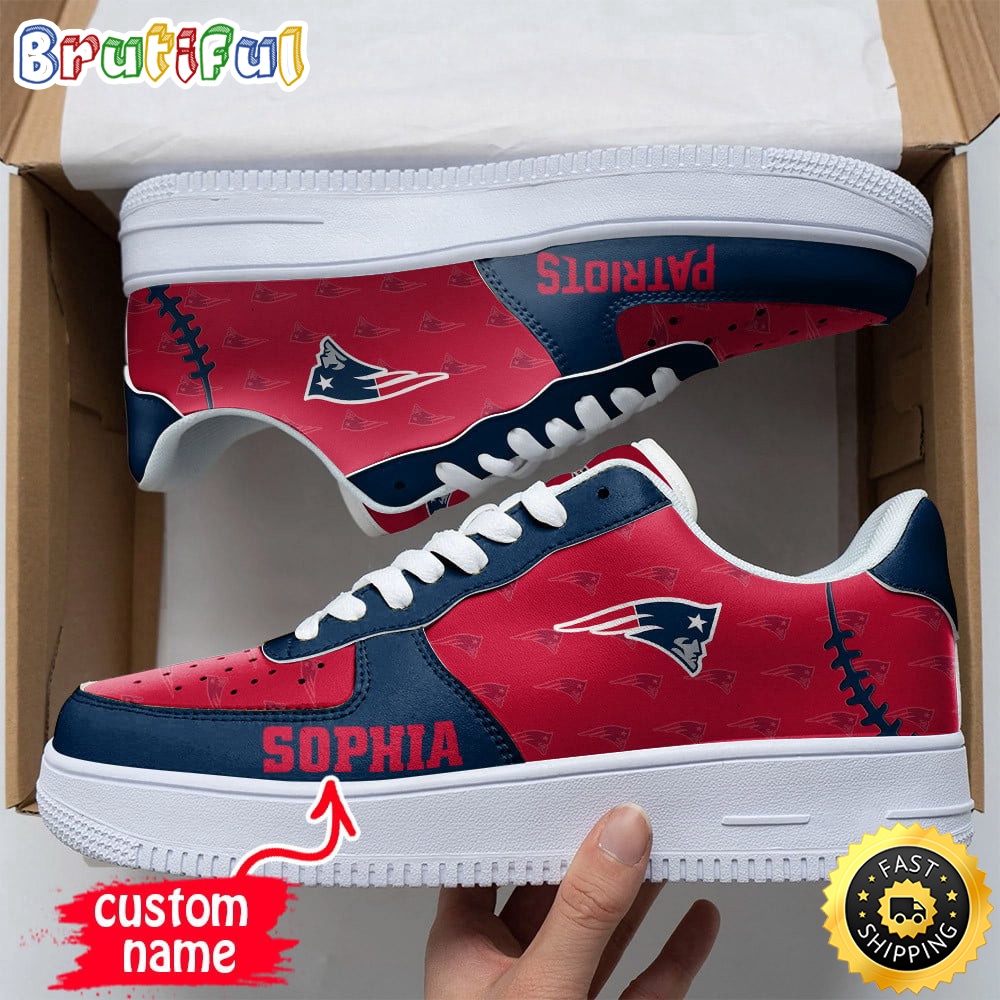 Custom NFL New England Patriots Air Force 1 Shoes Fashionable Air Force 1