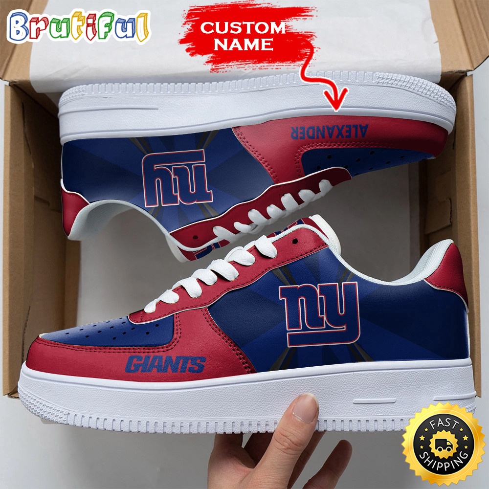 Custom NFL New York Giants Air Force 1 Shoes Versatile AF1 Series
