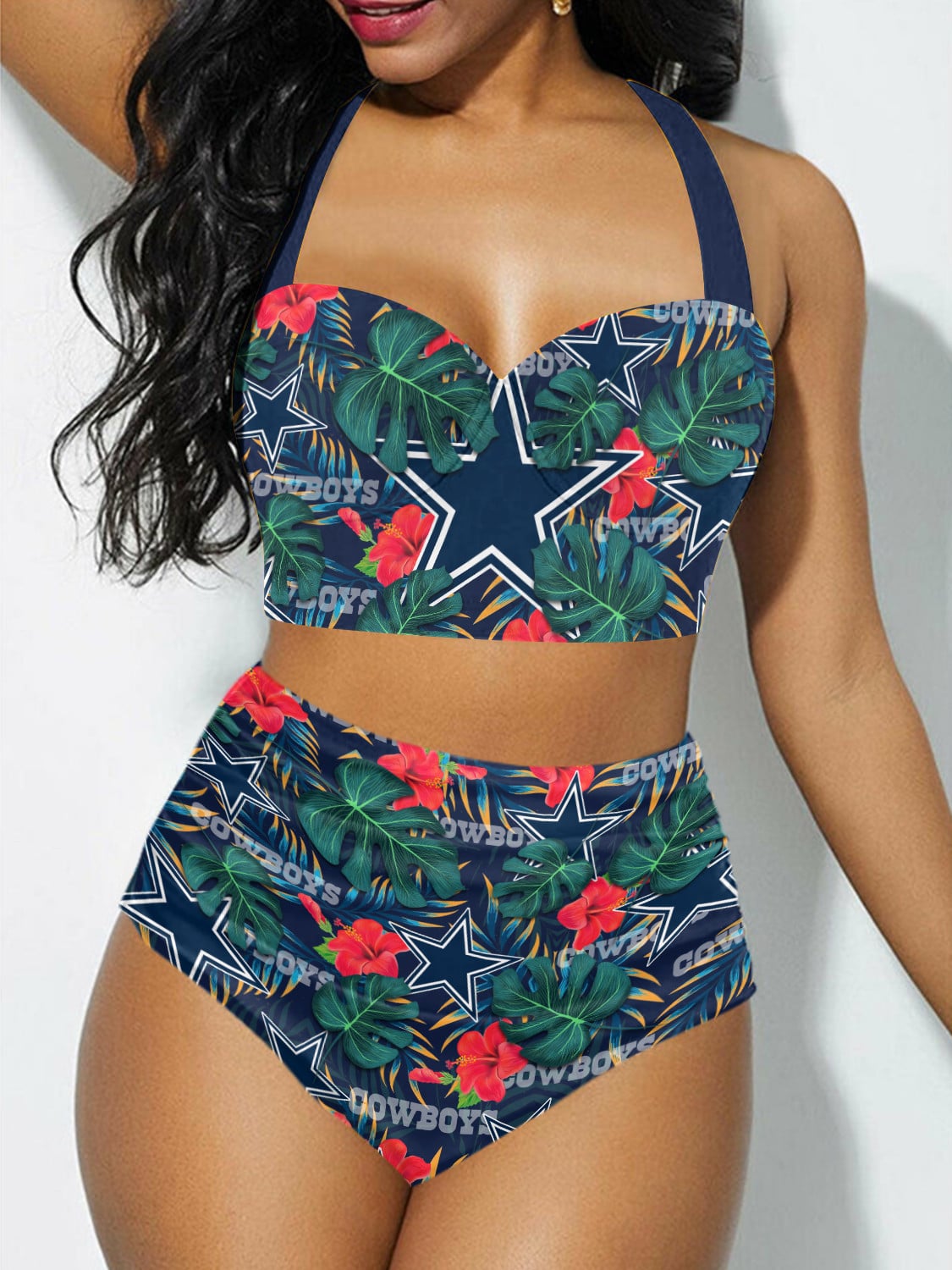 Dallas Cowboys Sexy Print Bikini Swimsuit St1496