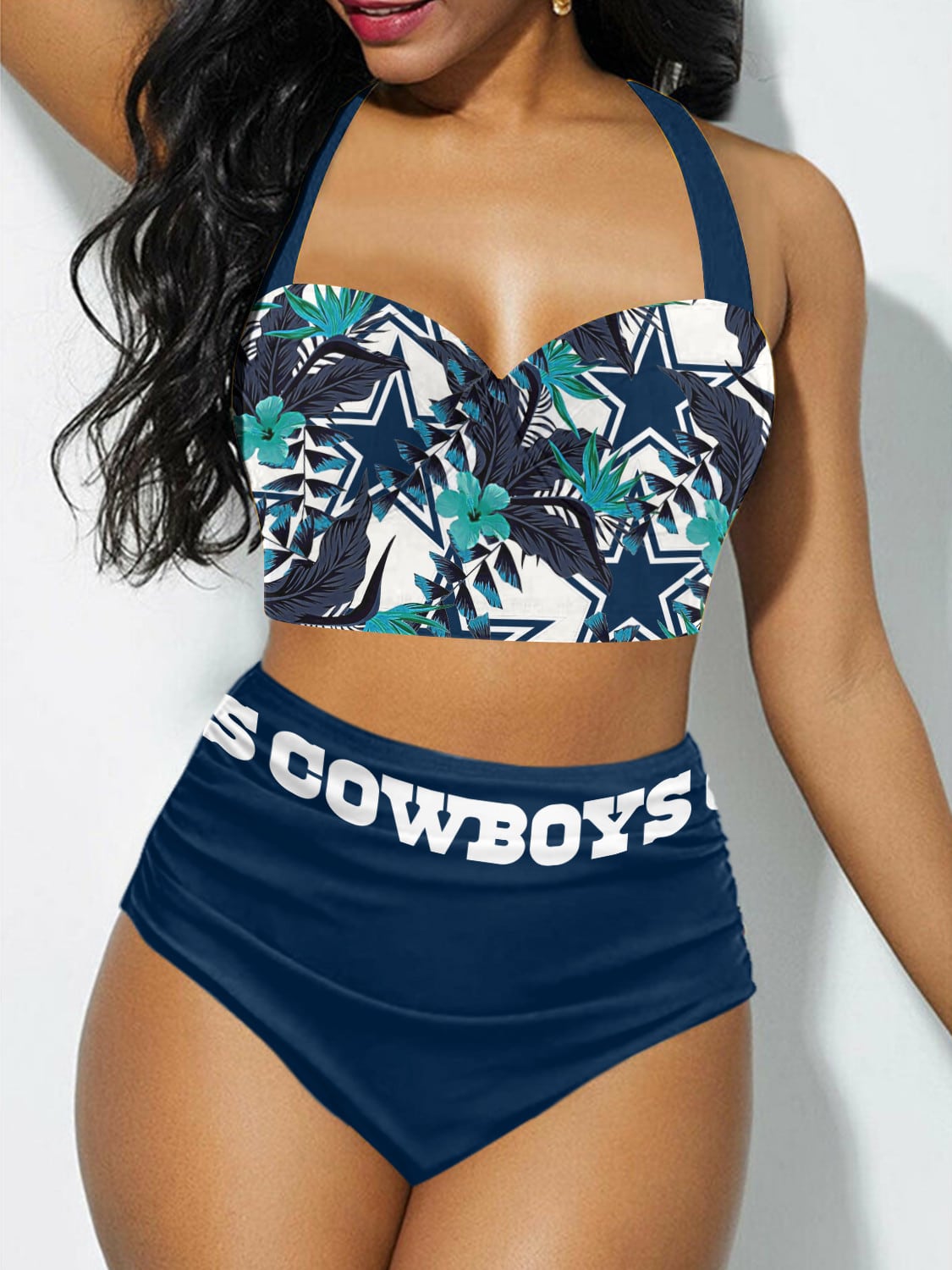 Dallas Cowboys Sexy Print Bikini Swimsuit St4923