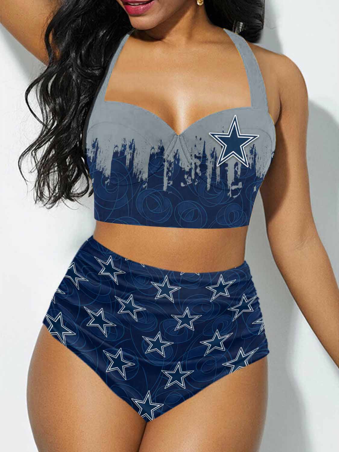 Dallas Cowboys Sexy Print Bikini Swimsuit St6270