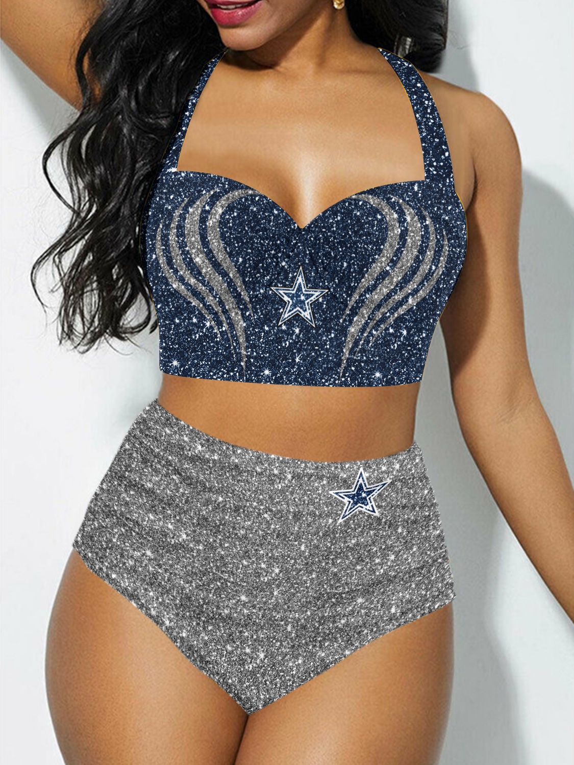 Dallas Cowboys Sexy Print Bikini Swimsuit St6878