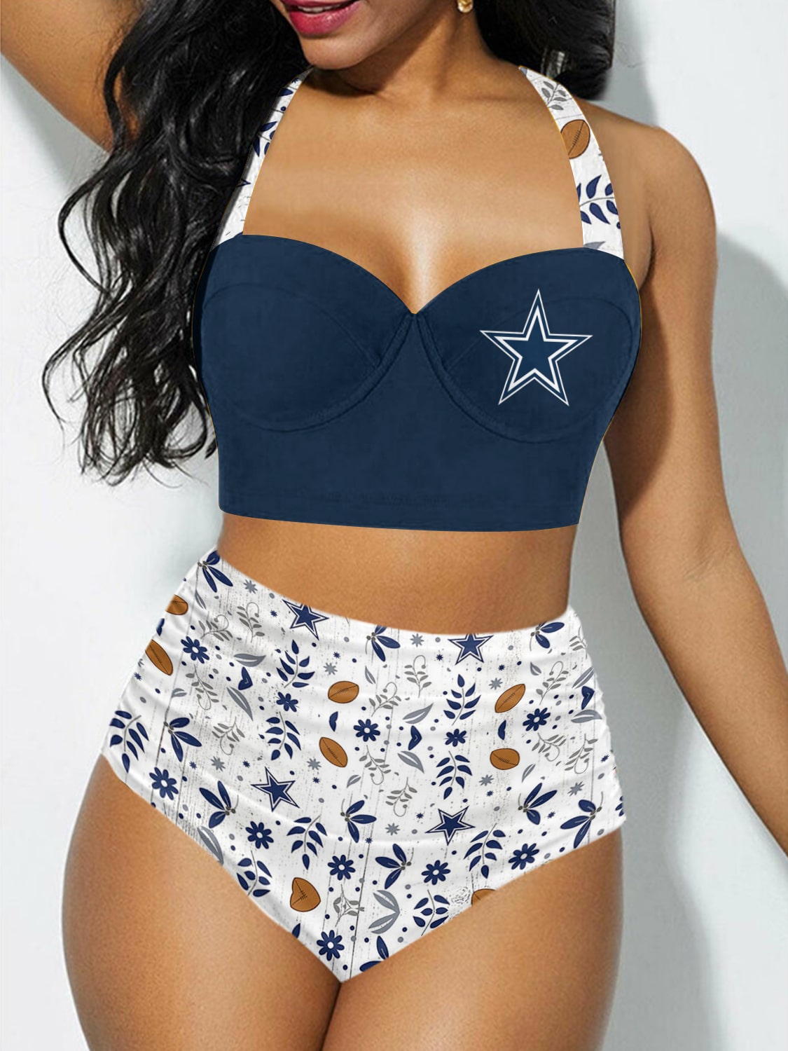 Dallas Cowboys Sexy Print Bikini Swimsuit St7089