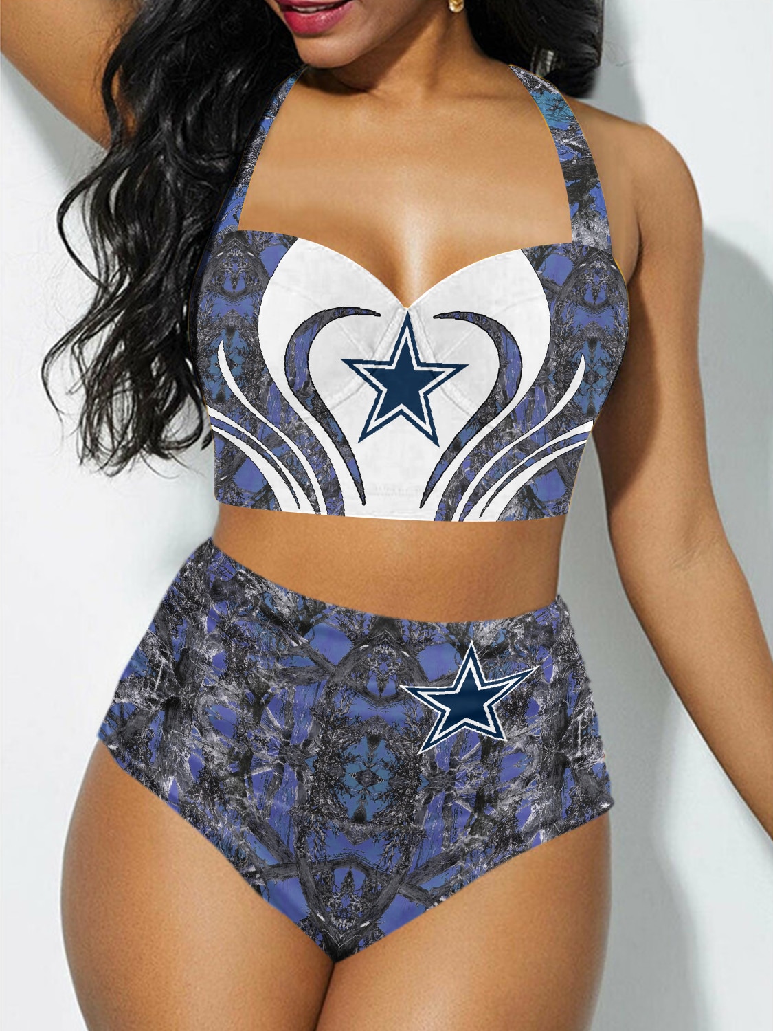 Dallas Cowboys Sexy Print Bikini Swimsuit St7405