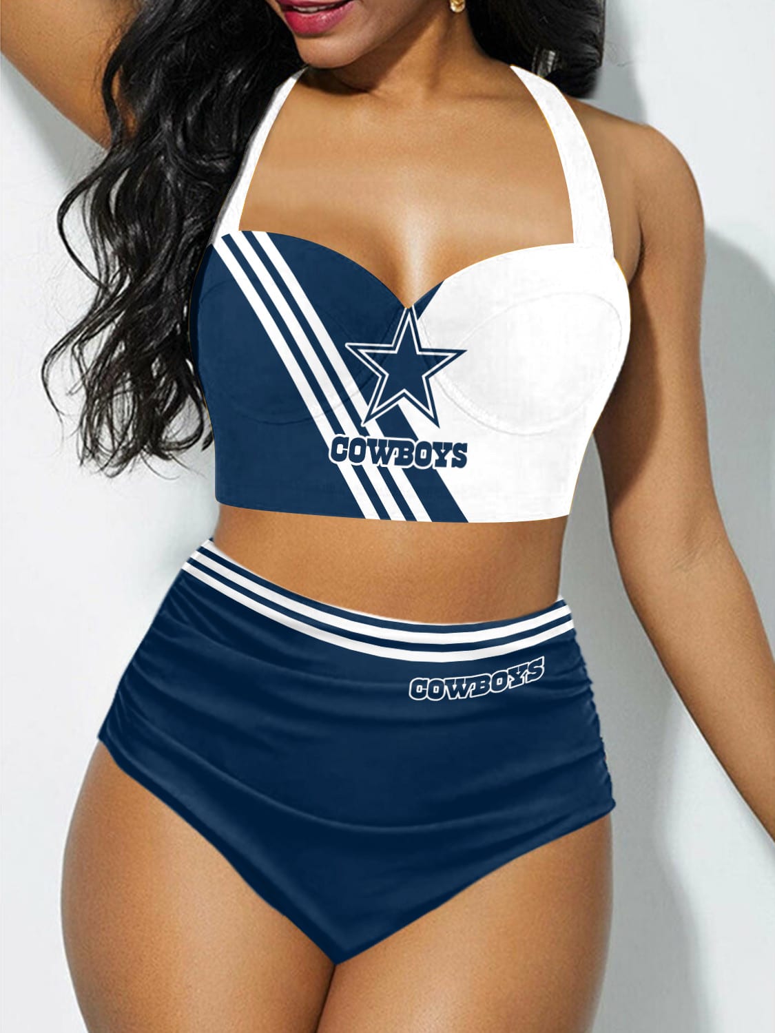 Dallas Cowboys Sexy Print Bikini Swimsuit St8750