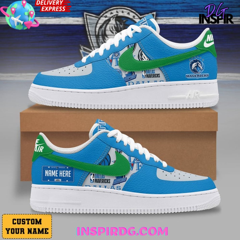 Dallas Mavericks Fan Custom Air Force 1 Shoes
