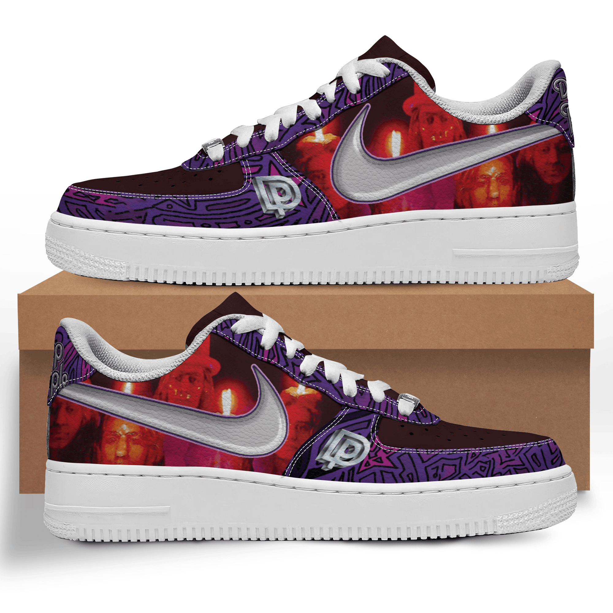 Deep Purple Air Low-Top Sneakers Shoes For Men And Women