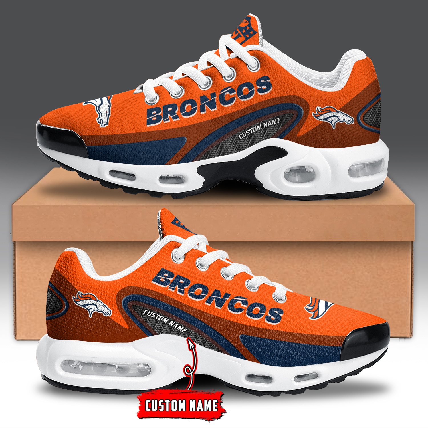 Denver Broncos Air Max Plus Shoes Sneakers For Men And Women