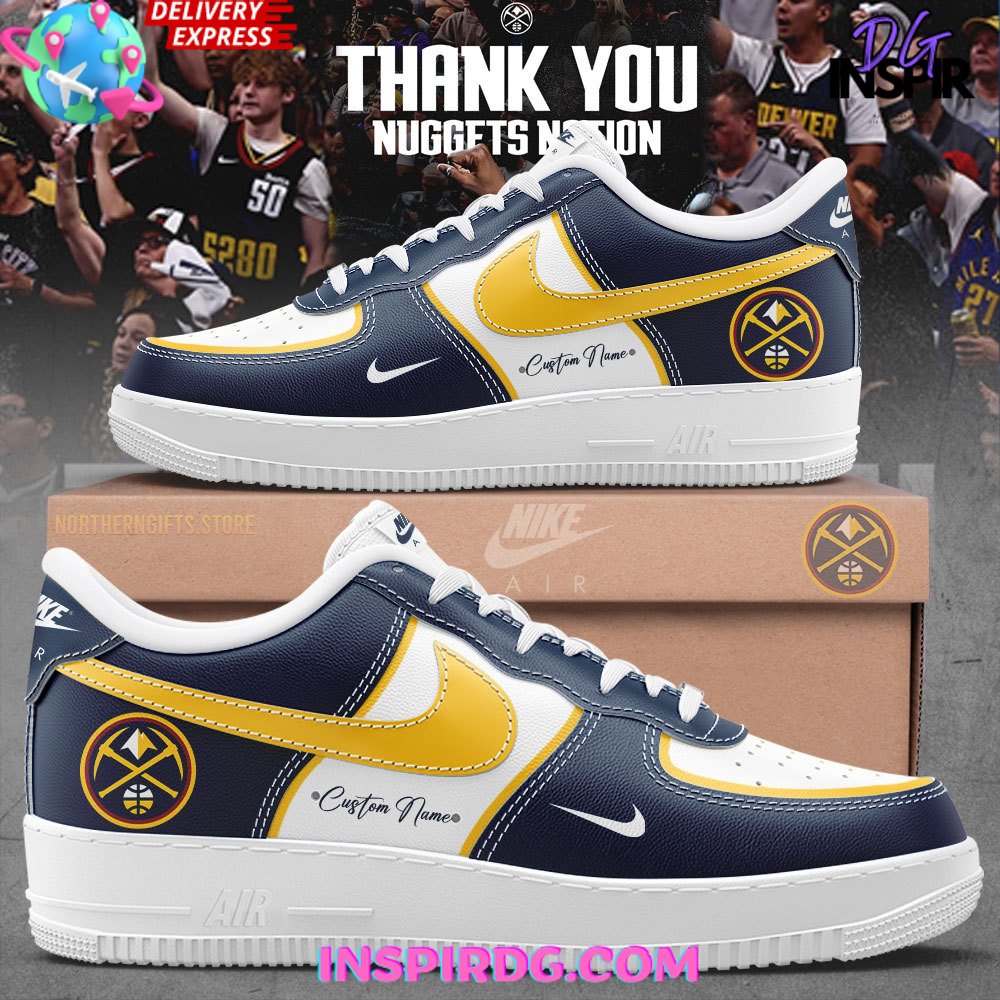 Denver Nuggets x Custom Name Air Force 1 Shoes