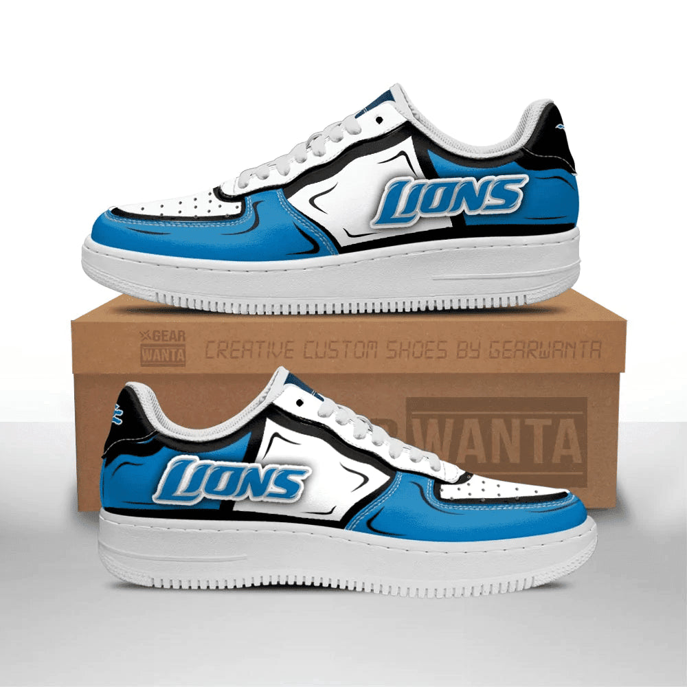 Detroit Lions NFL Air Low-Top Sneakers Shoes For Men And Women
